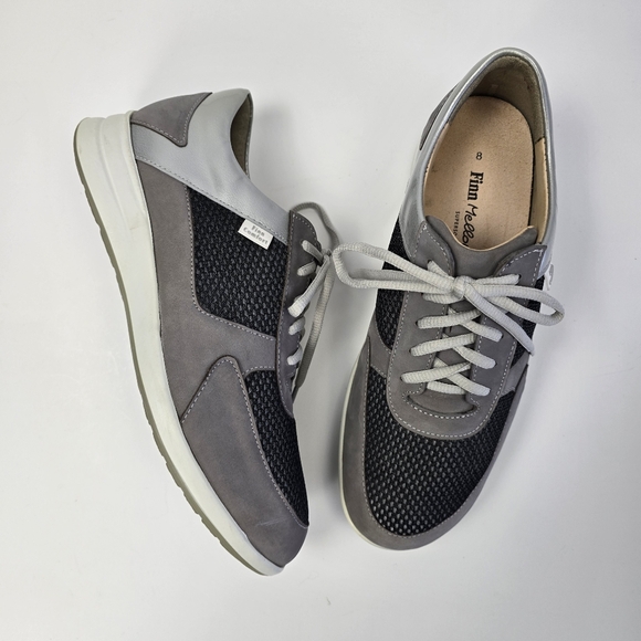 Finn Comfort Corato Women's Comfortable Walking Shoes - Stylish Grey size 10.5 - Picture 3 of 10